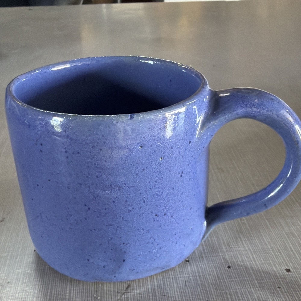 Vintage Bybee Pottery Kentucky Blue Coffee Mug USA Stoneware Farmhouse